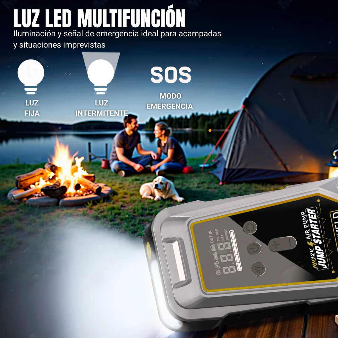 ARRANCADOR + COMPRESOR 4 EN 1