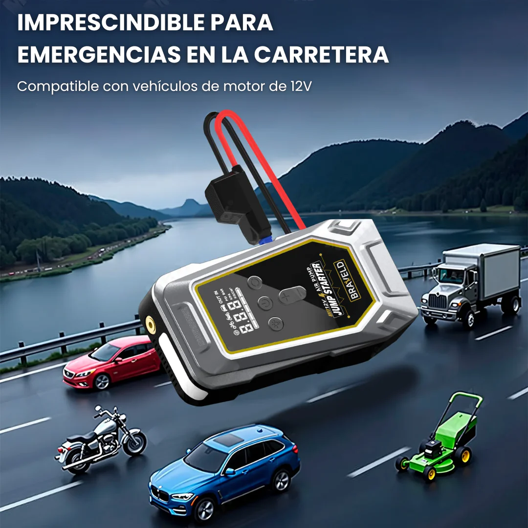 ARRANCADOR + COMPRESOR 4 EN 1